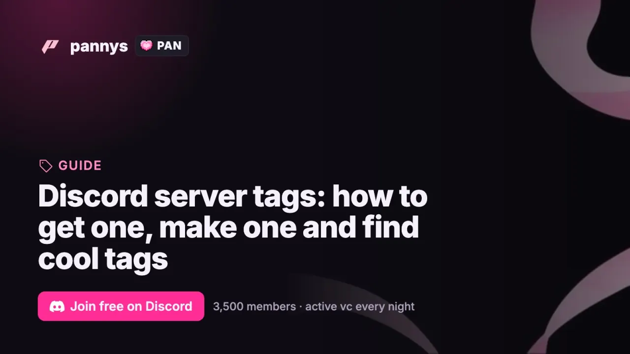 Discord server tags: how to get one, make one and find cool tags
